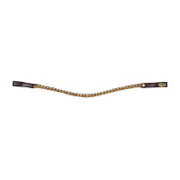 Frontal vague strass HFI Marron / or