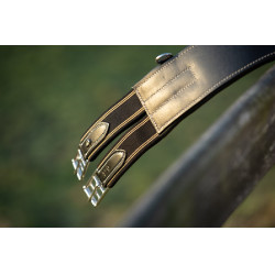 Sangle bavette HFI Evo cuir Noir Sangle bavette HFI Evo cuir Noir