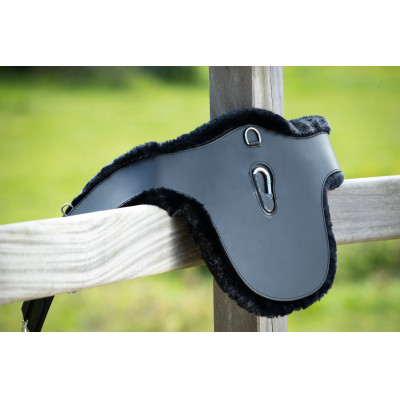 Sangle bavette mouton HFI cuir et synthétique Noir