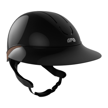 Casque GPA Global First Lady TLS Noir / chataigne brillant Casque GPA Global First Lady TLS Noir / chataigne brillant