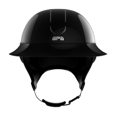 Casque GPA Global First Lady TLS Noir / chataigne brillant Casque GPA Global First Lady TLS Noir / chataigne brillant