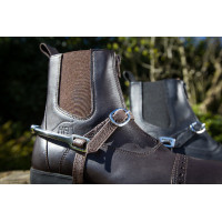 Lanières d'éperons cuir HFI Noir Lanières d'éperons cuir HFI Noir