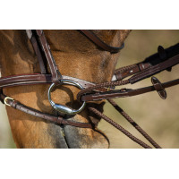 Rênes allemandes cuir + corde HFI Master Marron Rênes allemandes cuir + corde HFI Master Marron