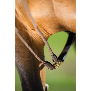 Rênes allemandes cuir + corde HFI Master Rênes allemandes cuir + corde HFI Master