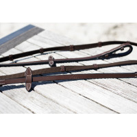 Rênes en tissu cuir HFI Master Noir Rênes en tissu cuir HFI Master Noir