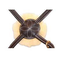 Bridon muserolle mexicaine HFI Marron Bridon muserolle mexicaine HFI Marron