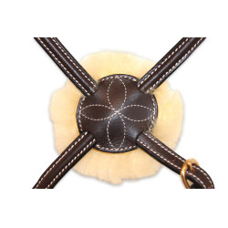 Bridon muserolle mexicaine surpiqué HFI Noir