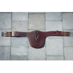 Sangle bavette chetak cuir HFI Master avec mousqueton Noir