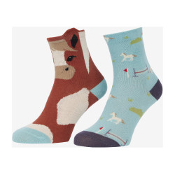Chaussettes Mini LeMieux Fluffy Character par 2 Flash