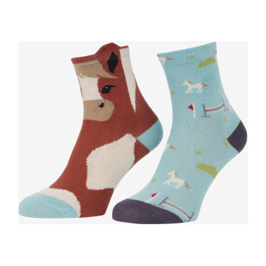 Chaussettes Mini LeMieux Fluffy Character par 2 Flash