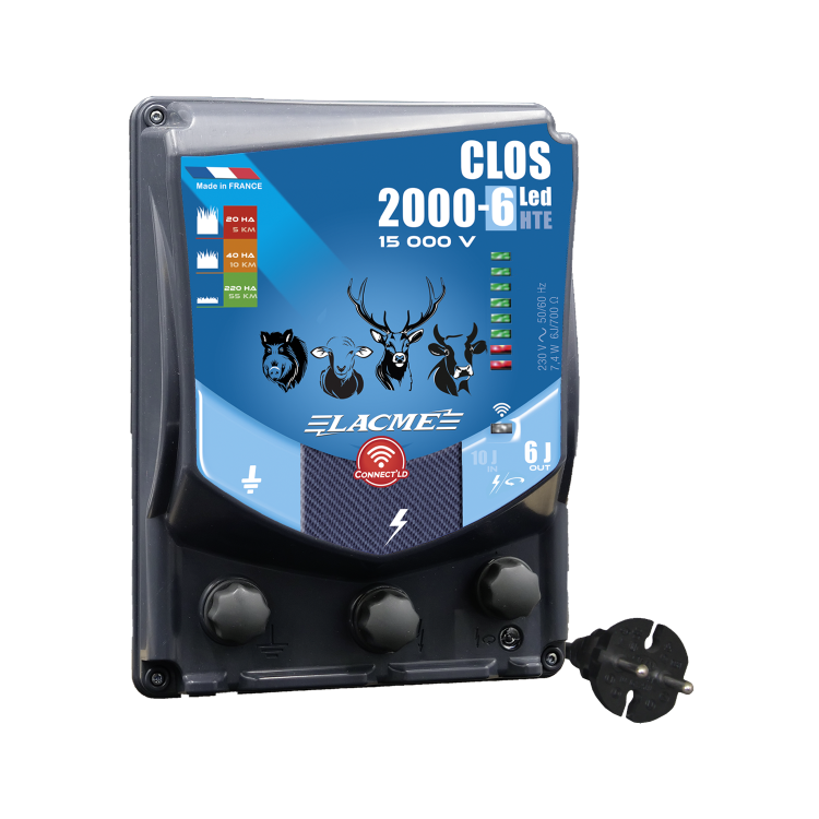 Electrificateur Lacmé Clos 2000-6 LED Connect'LD