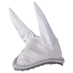 Bonnet anti-mouches Imperial Riding Italy de Luxe Blanc / antracite