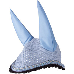 Bonnet anti-mouches Imperial Riding Italy de Luxe AirBlue / Black Bleu