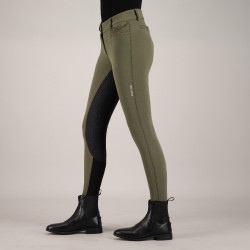Pantalon d'équitation Euro-Star Arielle Hiver FullGrip Khaki Kaki