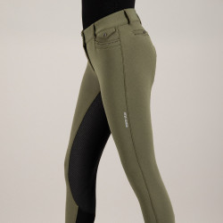 Pantalon d'équitation Euro-Star Arielle Hiver FullGrip Khaki Kaki