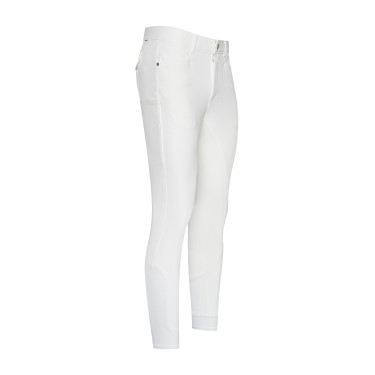 Pantalon d'équitation Euro-Star Camillo FullGrip homme Blanc
