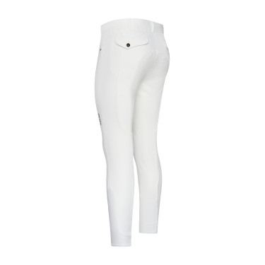Pantalon d'équitation Euro-Star Camillo FullGrip homme Blanc