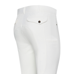 Pantalon d'équitation Euro-Star Camillo FullGrip homme Blanc Pantalon d'équitation Euro-Star Camillo FullGrip homme Blanc
