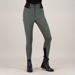Legging d'équitation Euro-Star Athletic leanline FullGrip Castor sombre Gris
