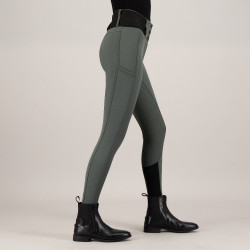Legging d'équitation Euro-Star Athletic leanline FullGrip Castor sombre Gris