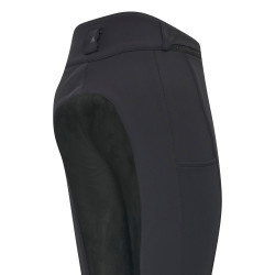 Pantalon d'équitation Easy Rider Queen Diamond Fond de peau Noir