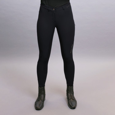 Pantalon d'équitation Easy Rider Queen Diamond Fond de peau Pantalon d'équitation Easy Rider Queen Diamond Fond de peau