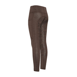 Legging d'équitation Easy Rider Dietse FullGrip enfant Terre Marron