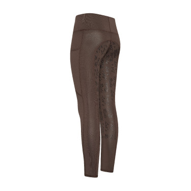Legging d'équitation Easy Rider Dietse FullGrip enfant Terre Marron