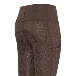 Legging d'équitation Easy Rider Dietse FullGrip enfant Terre Marron