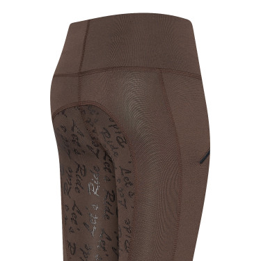 Legging d'équitation Easy Rider Dietse FullGrip enfant Terre Marron