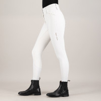 Pantalon d'équitation Euro-Star Aurelia Competition Grip Connect Full Blanc / rose gold