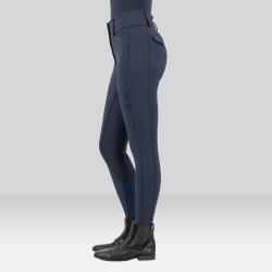 Pantalon d'équitation Euro-star Aurelia Diamond FullGrip Marine Bleu marine
