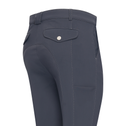 Pantalon d'équitation Euro-star Gabriel Grip Connect Knee Gris magnet