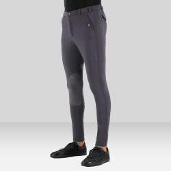 Pantalon d'équitation Euro-star Gabriel Grip Connect Knee Gris magnet