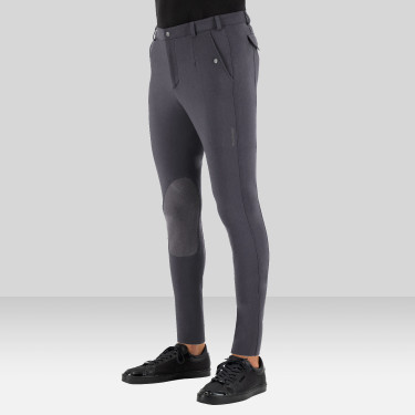 Pantalon d'équitation Euro-star Gabriel Grip Connect Knee Gris magnet