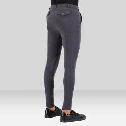 Pantalon d'équitation Euro-star Gabriel Grip Connect Knee Gris magnet