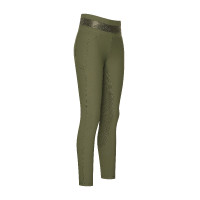 Legging d'équitation Euro-Star Impress FullGrip Olive Vert
