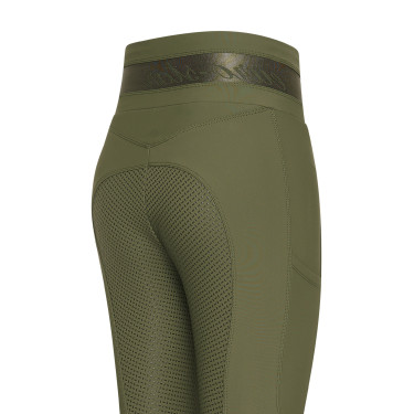 Legging d'équitation Euro-Star Impress FullGrip Olive Vert