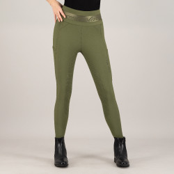 Legging d'équitation Euro-Star Impress FullGrip Olive Vert