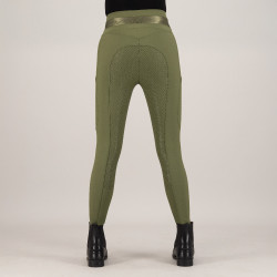 Legging d'équitation Euro-Star Impress FullGrip Olive Vert