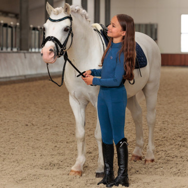 Legging d'équitation Imperial Riding Tessy FullGrip Kids Saphir Bleu