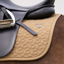 Tapis de selle HV Polo Essential Dressage Paille Marron