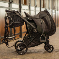 Chariot de selle pliable Imperial Riding Carry Light Marine / chocolat Chariot de selle pliable Imperial Riding Carry Light Marine / chocolat