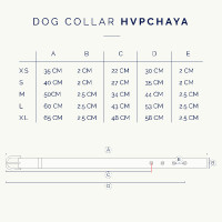 Collier du chien HV Polo Chaya Noir / orange