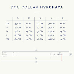 Collier du chien HV Polo Chaya Noir / orange