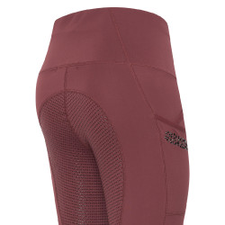 Legging d'équitation Euro-Star Breez Fashion FullGrip femme Joues rouge foncé Rose