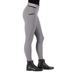 Legging d'équitation HV Polo Estrella FullGrip femme Gris zinc