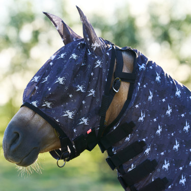 Masque anti-mouches Imperial Riding Carly UV Gris pixie dust AOP Motifs