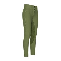Pantalon d'équitation Euro-Star Aurelia Therma Connect Full Grip femme Olive Vert