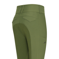 Pantalon d'équitation Euro-Star Aurelia Therma Connect Full Grip femme Olive Vert